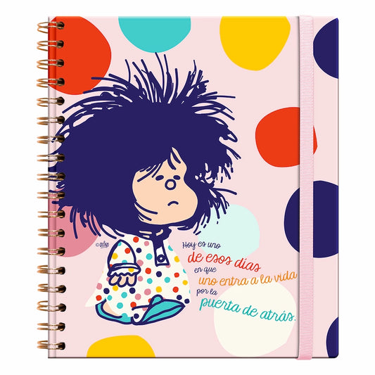 Libreta Tapa Dura con espiral Mafalda - De esos días