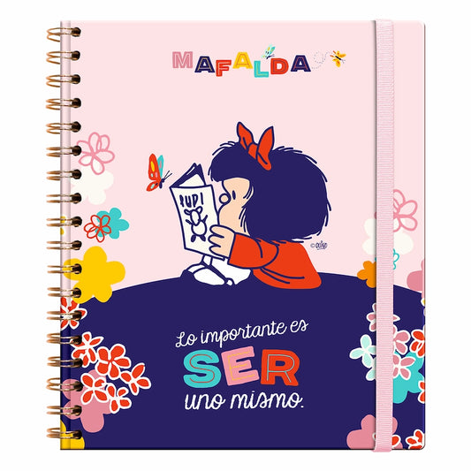 Libreta Tapa Dura con espiral Mafalda - Ser uno mismo