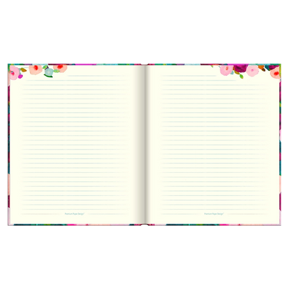 Libreta mediana Tapa Dura Floral