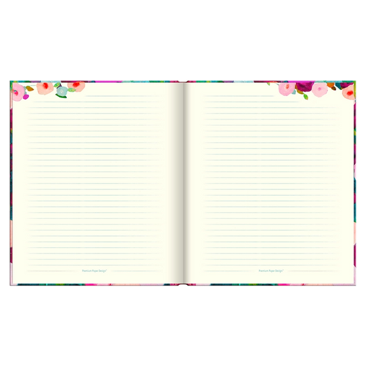 Libreta mediana Tapa Dura Floral