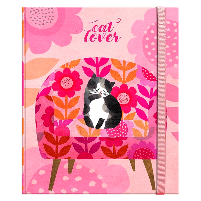 Libreta Tapa dura Planet cat