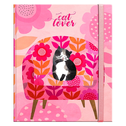 Libreta Tapa dura Planet cat