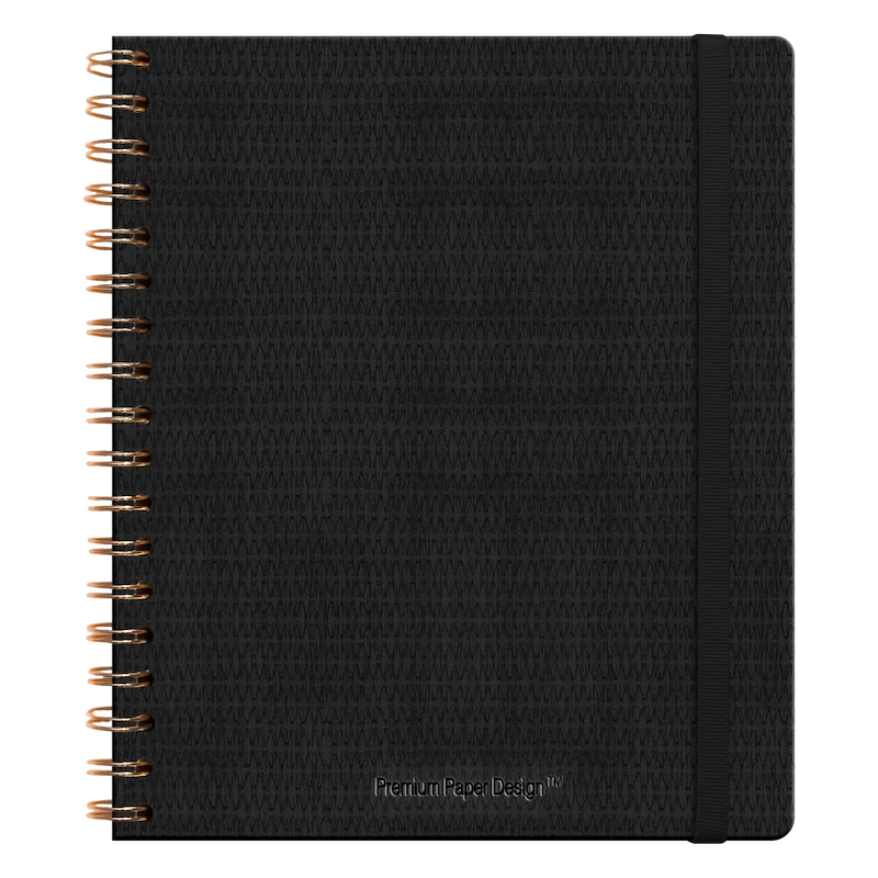 Cuaderno tapa dura rafia negro