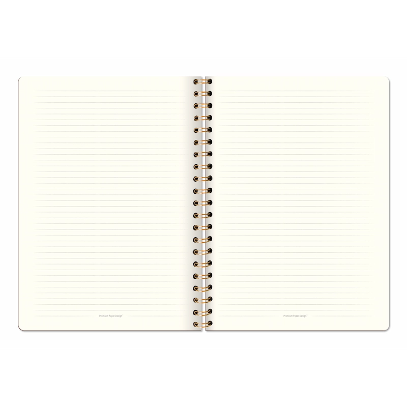 Cuaderno grande Ecocuero  Rosa con espiral