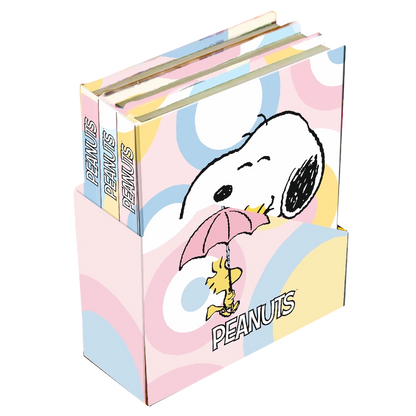 Set de Mini Cuadernos con Caja – Snoopy Pastel