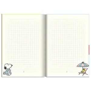 Libreta Tapa dura Mediana (cuadros) – Snoopy