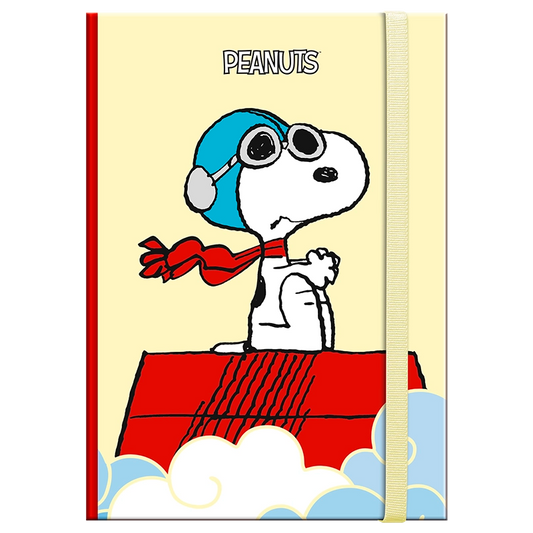 Libreta Tapa dura Mediana Snoopy Aviador