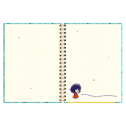 Cuaderno Tapa Dura con Espiral XL – Mafalda
