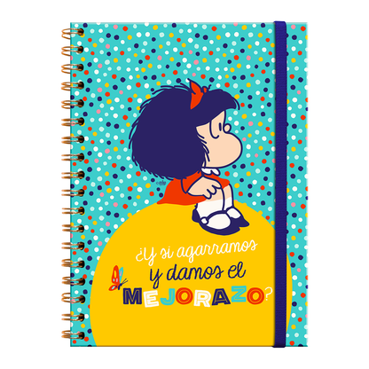 Cuaderno Tapa Dura con Espiral XL – Mafalda
