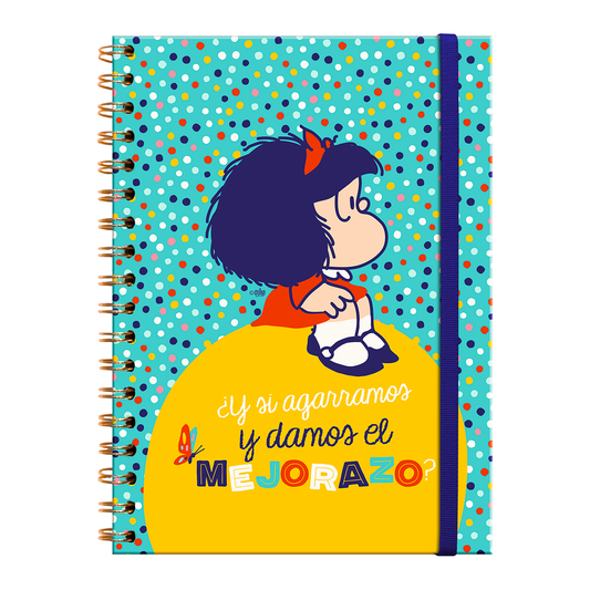 Cuaderno Tapa Dura con Espiral XL – Mafalda