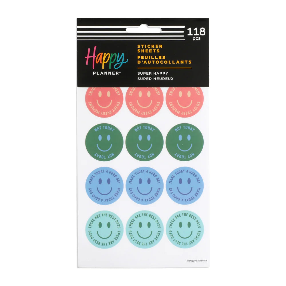 Set Stickers Super Happy