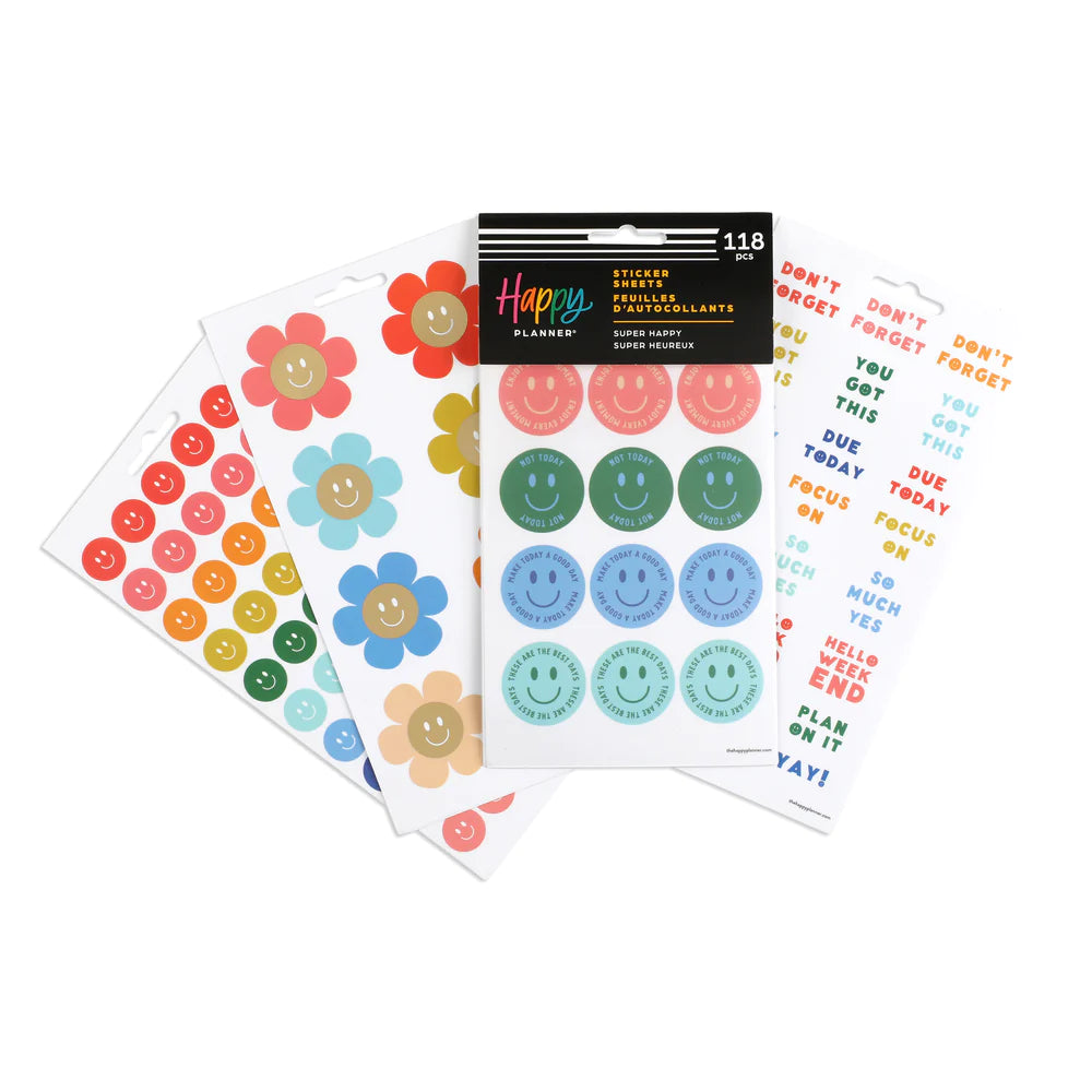 Set Stickers Super Happy