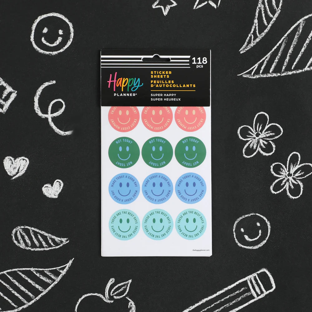 Set Stickers Super Happy