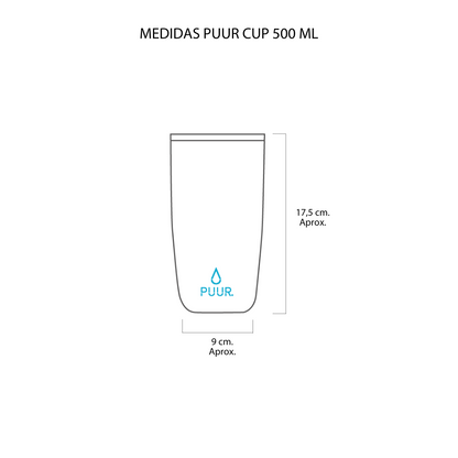 vaso termico puur wood 500 ml