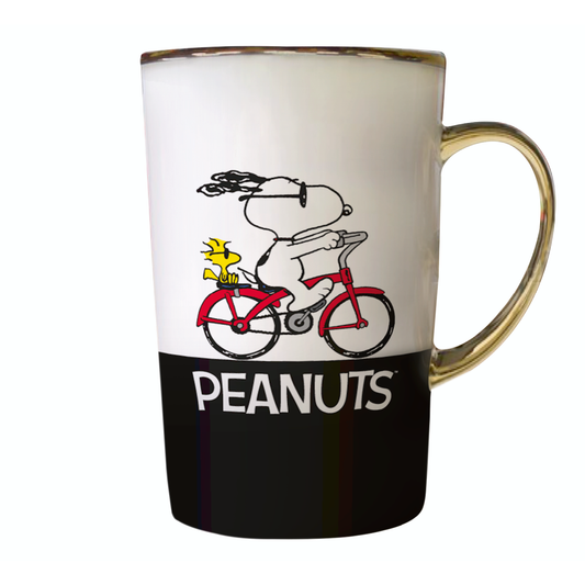 Tazón recto Snoopy - La bicicleta