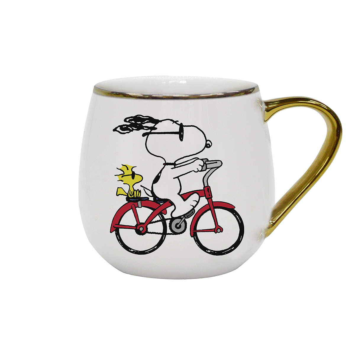 Tazón  redondo Snoopy - La bicicleta
