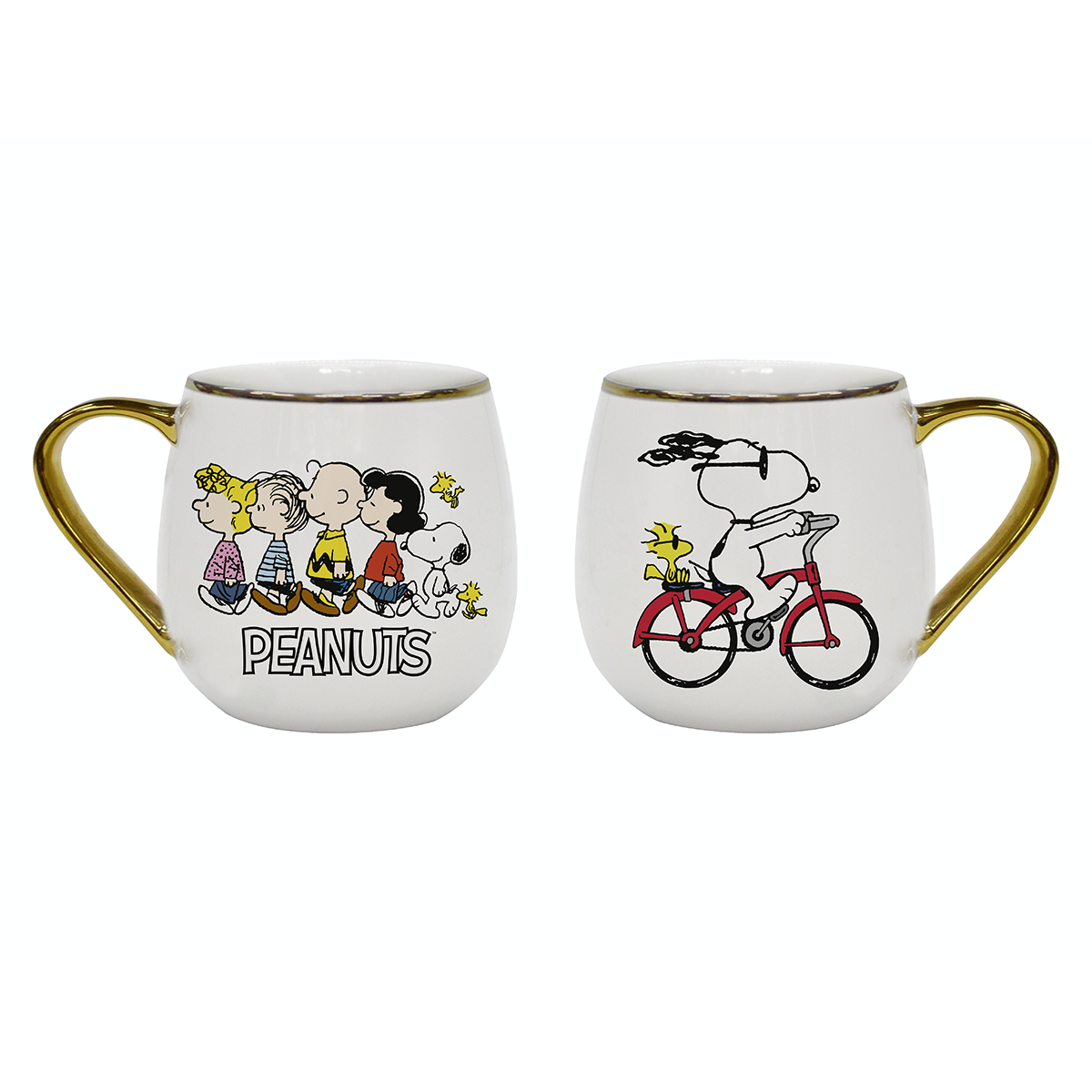 Tazón  redondo Snoopy - La bicicleta