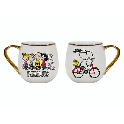 Tazón  redondo Snoopy - La bicicleta
