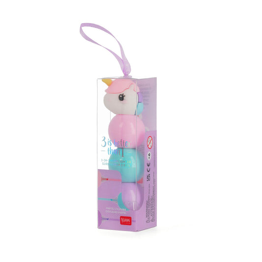 Destacador 3 en 1 Unicornio