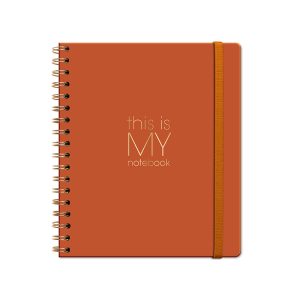 Cuaderno grande Ecocuero negro My Notebook