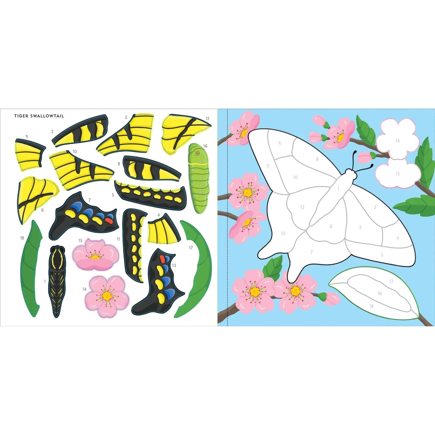 Libro de Stickers para Colorear Butterflies & Bugs