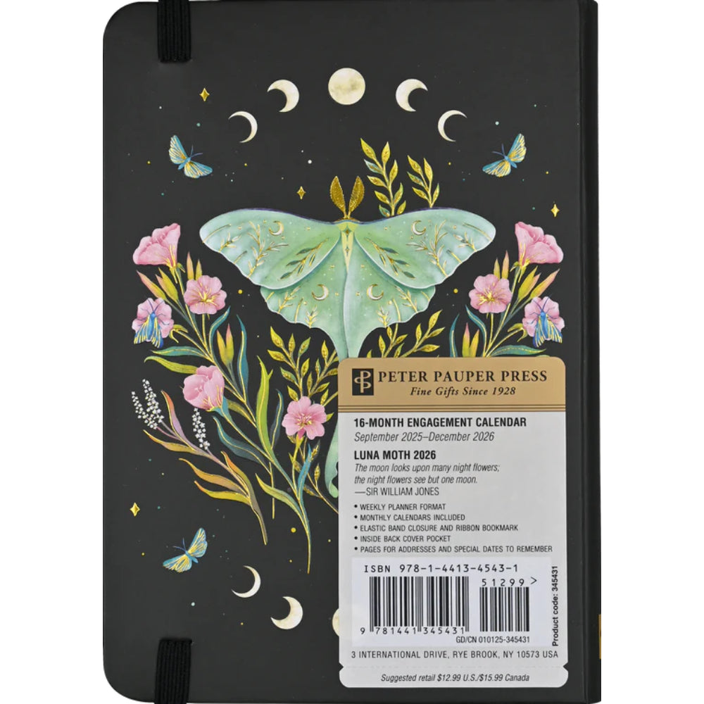 Agenda 2026 Luna Moth 16 Meses
