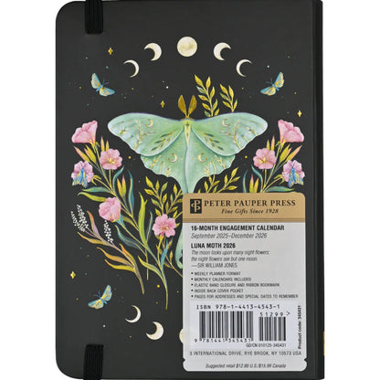 Agenda 2026 Luna Moth 16 Meses