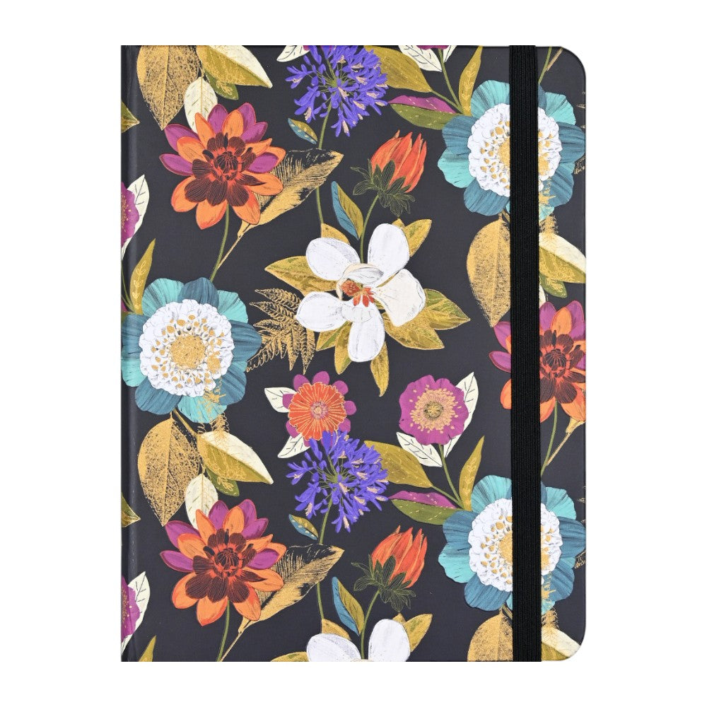 Libreta Mediana Flores Elegantes
