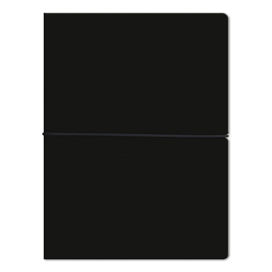 Libreta A4 Tapa Blanda Ecocuero negro