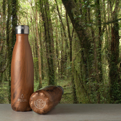 Botella Térmica Puur Bottle Wood 500 ML