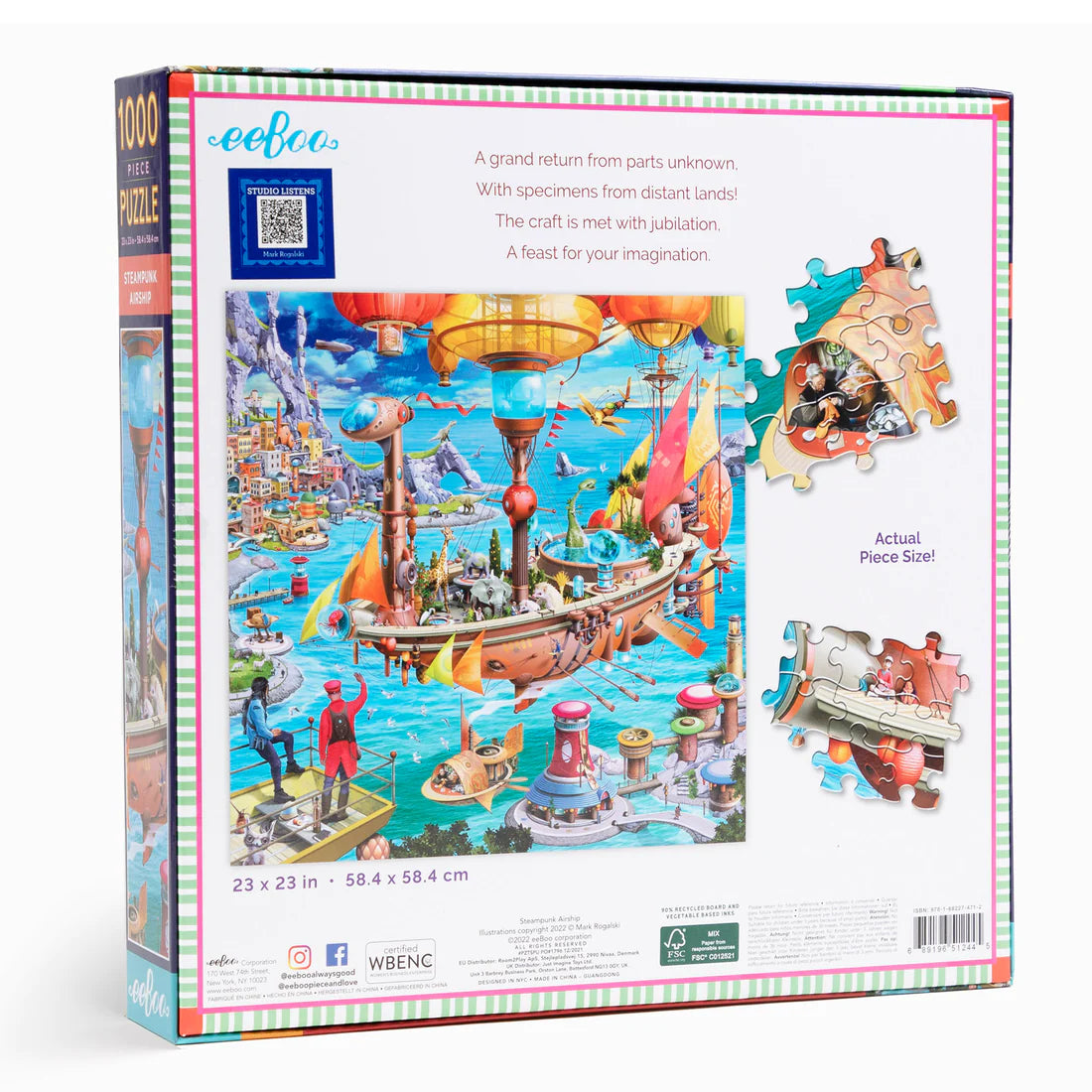 Puzzle 1000 piezas Steampunk Airship