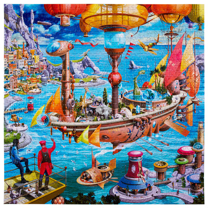 Puzzle 1000 piezas Steampunk Airship
