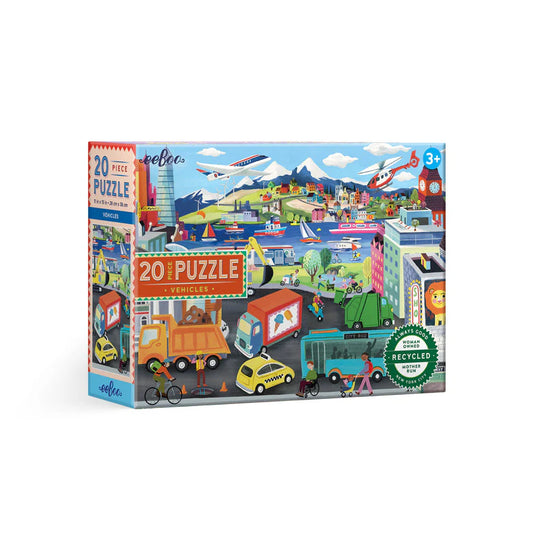 Puzzle 20 piezas - Vehículos