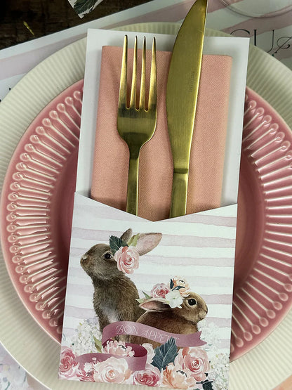 Pack de Mesa para Pascua - Flores Rosa