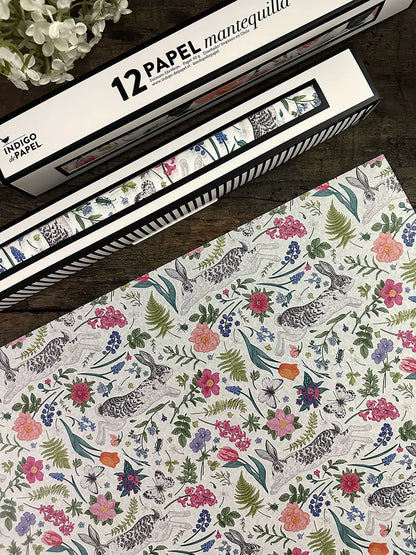 Papel Mantequilla - Garden  12 un.