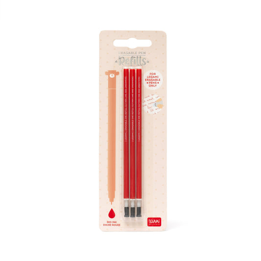 Repuestos bolígrafo de gel borrable Rojo