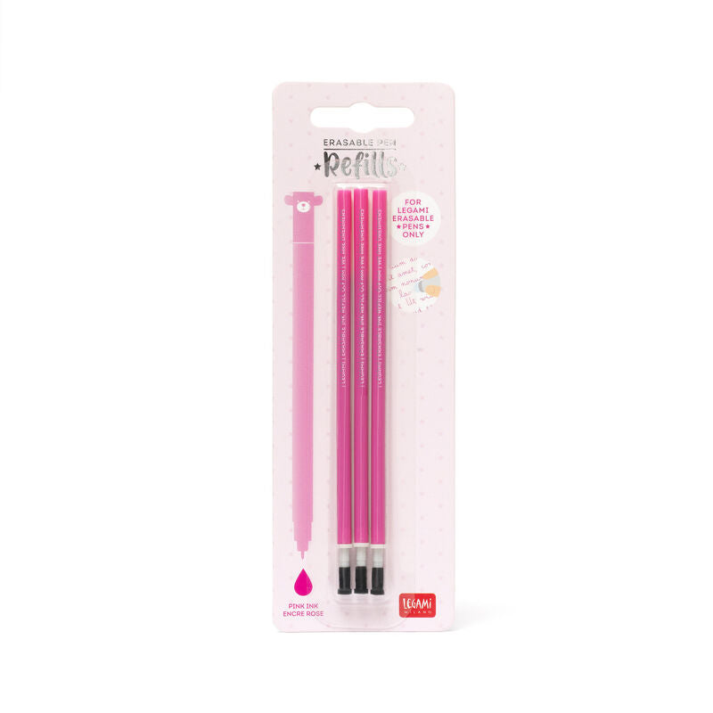 Repuestos bolígrafo de gel borrable Rosado