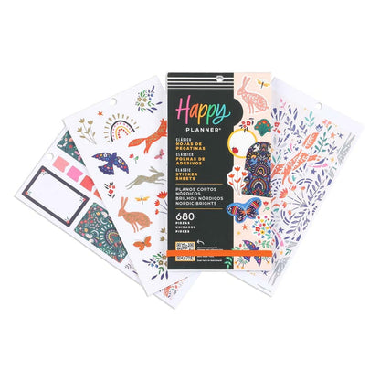 Set Stickers Happy Planner Nordic Brights