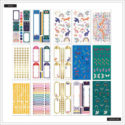 Set Stickers Happy Planner Nordic Brights