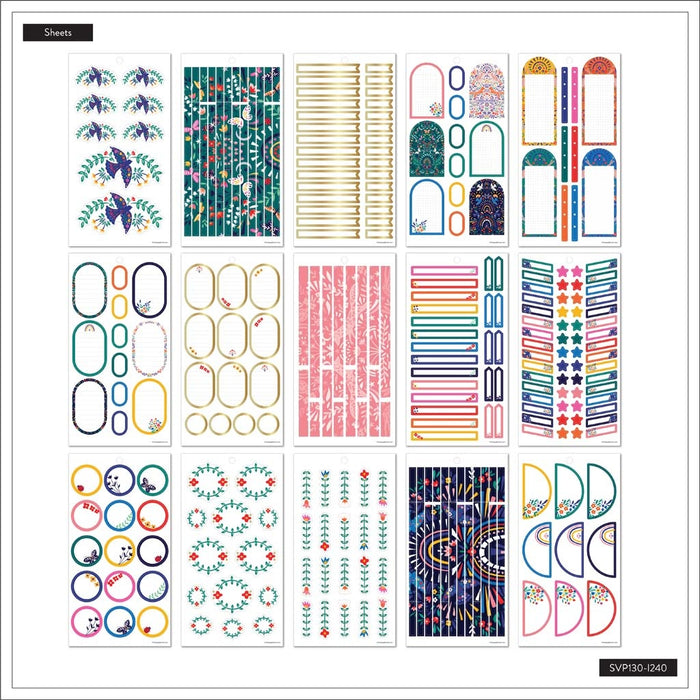 Set Stickers Happy Planner Nordic Brights