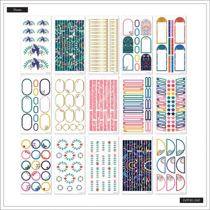 Set Stickers Happy Planner Nordic Brights