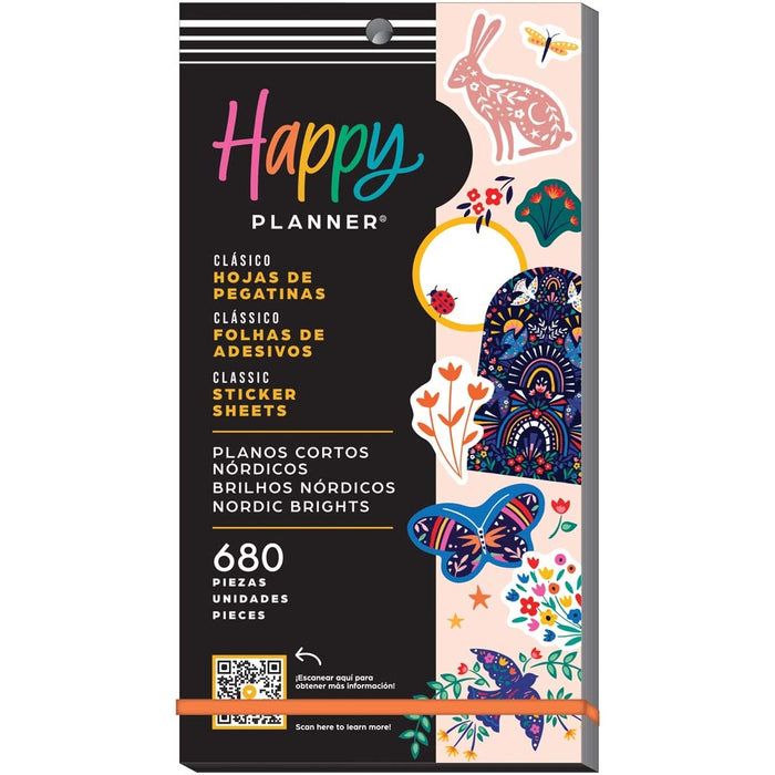 Set Stickers Happy Planner Nordic Brights