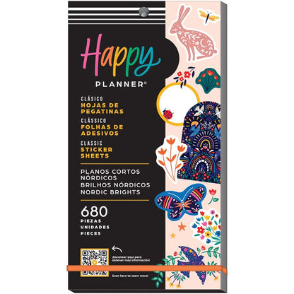 Set Stickers Happy Planner Nordic Brights