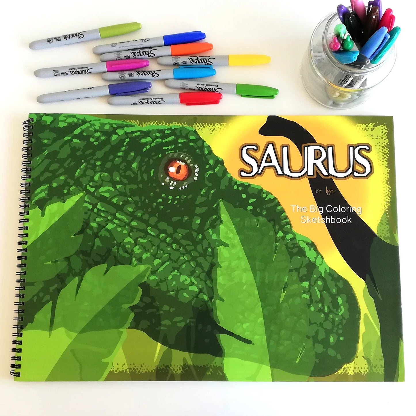 Libro para colorear Saurus