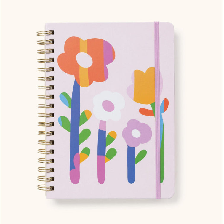 Planificador Sin Fecha Tri-Tab Faire Flowers