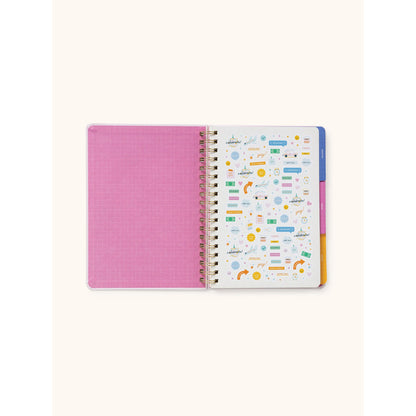 Planificador Sin Fecha Tri-Tab Faire Flowers