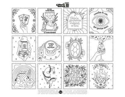 Libro para colorear Universo Mágico por las Letras de Angeles