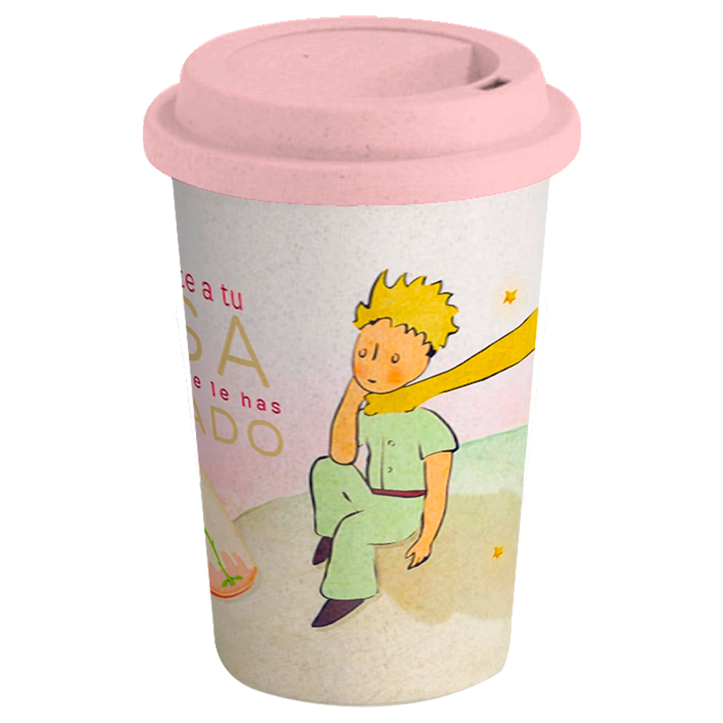 Vaso Ecológico de Bambú 350 ml – Le Petit Prince Rosa