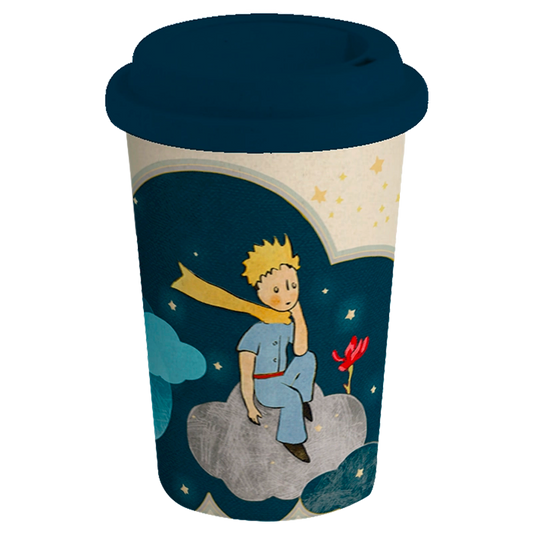 Vaso Ecológico de Bambú 475 ml – Le Petit Prince Nube y Flor