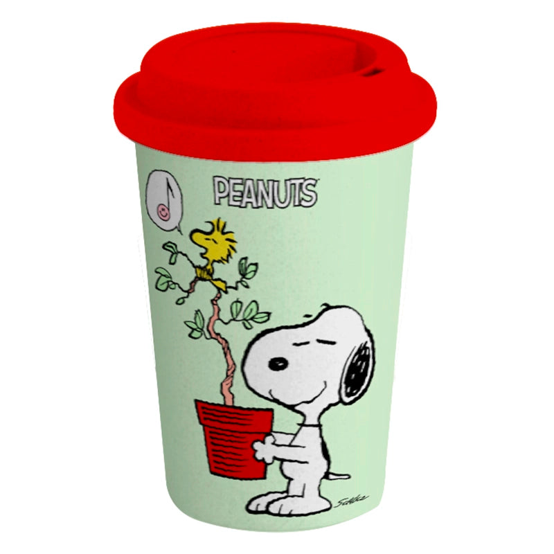 Vaso Ecológico de Bambú 475 ml – Snoopy con Arbolito